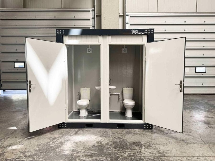 Conteneur Sanitaire Double avec WC (240 x 120 cm) — Neuf