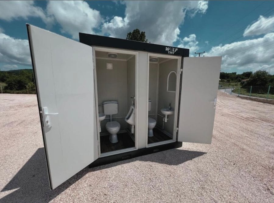 Conteneur Sanitaire WC Double (120 x 220 cm) — Neuf